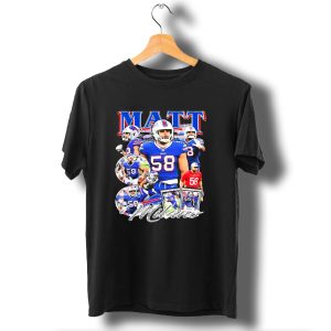 Buffalo Bills Nfl Matt Milano 58 Football Highlights T-Shirt