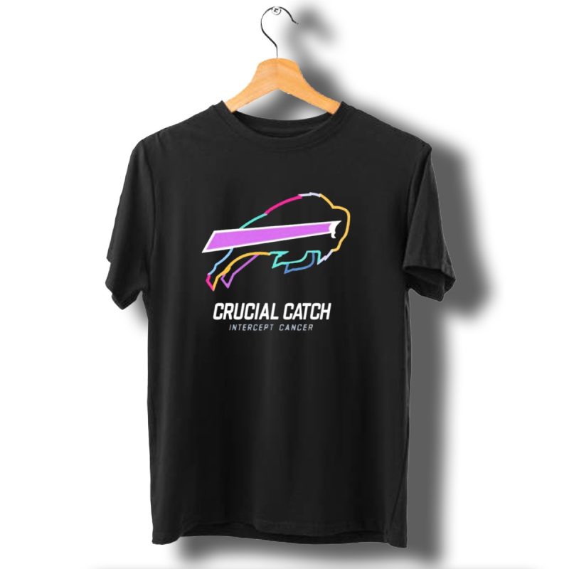 Buffalo Bills Nfl Rainbow Logo Crucial Catch Intercept Cancer Initiative T Shirt 1 T Shirt 1