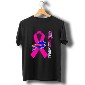 Buffalo Bills Nfl Rush Cancer Pink Ribbon T-Shirt