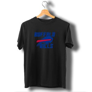 Buffalo Bills Nfl Team Logo Blue Red Charging Buffalo T-Shirt
