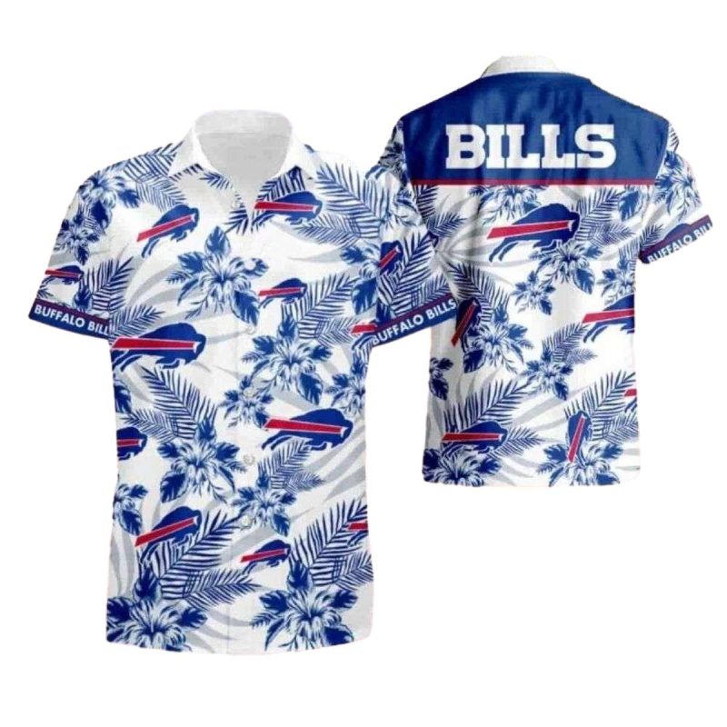 Buffalo Bills Paradise Blue Floral Hawaiian Shirt 1