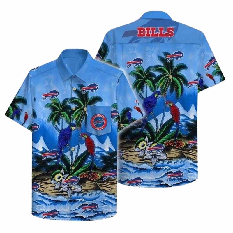 Buffalo Bills Parrots Couple Hawaiian Shirt 1