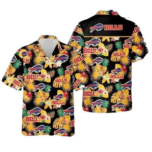 Buffalo Bills Pineapple Pattern Best Beach Gift Hawaiian Shirt