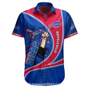 Buffalo Bills Red And Blue Superhero Graphic Hawaiian Shirt