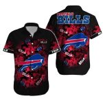 Buffalo Bills Red Floral Hawaiian Shirt