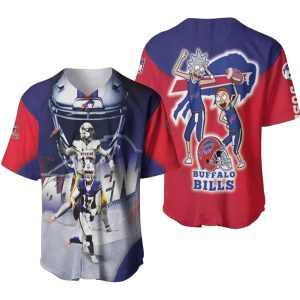 Buffalo Bills Rick And Morty Baseball Jersey