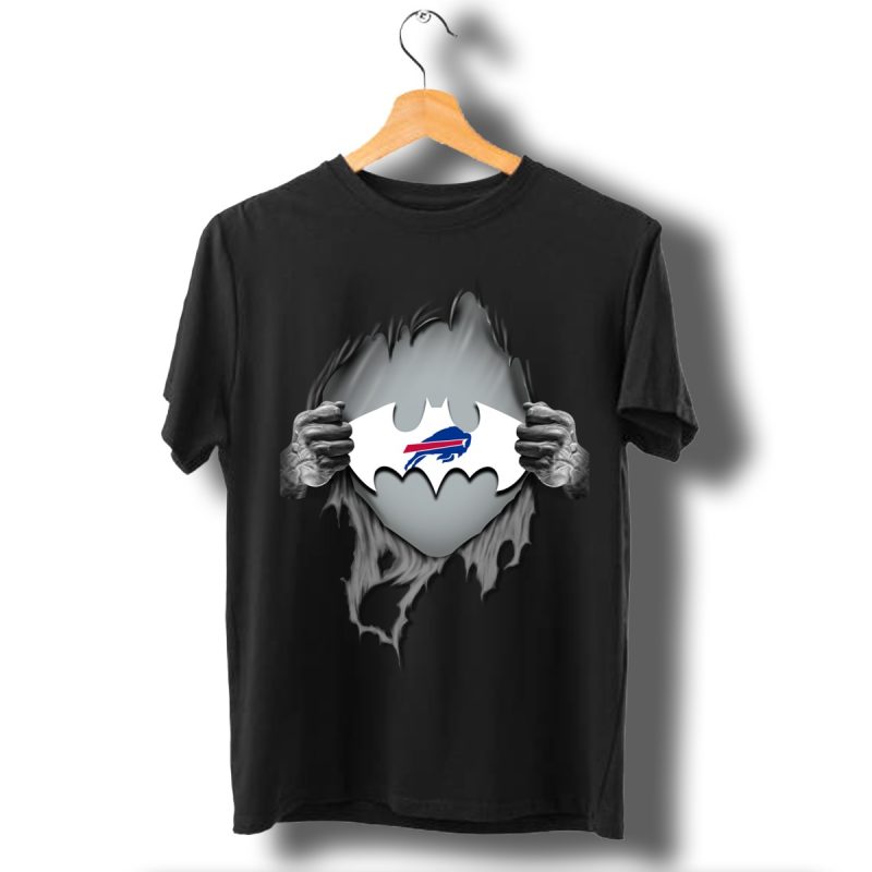 Buffalo Bills Ripping Tearing Through Logo Batman T Shirt T Shirt 1