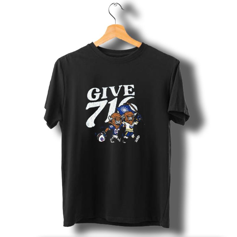 Buffalo Bills Sabres Give 716 Bison Characters Football Hockey Flag T Shirt 1 T Shirt 1