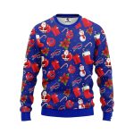 Buffalo Bills Santa Claus Snowman Pattern Ugly Sweater