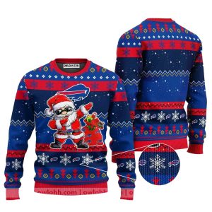 Buffalo Bills Santa Dabbing Ugly Sweater