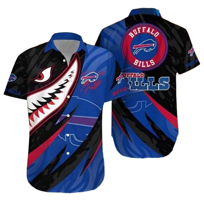 Buffalo Bills Sharks Jaw Hawaiian Shirt 1