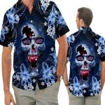 Buffalo Bills Skull And Floral Hawaiian Shirt