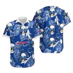 Buffalo Bills Skull And Palm Leaf Hawaiian Shirt