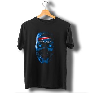 Buffalo Bills Skull Cyborg Face T-Shirt