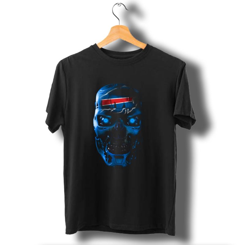 Buffalo Bills Skull Cyborg Face T Shirt 1 T Shirt 1