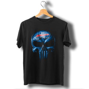 Buffalo Bills Skull Logo Fusion T-Shirt