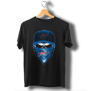 Buffalo Bills Skull With Cap And Bandana T-Shirt