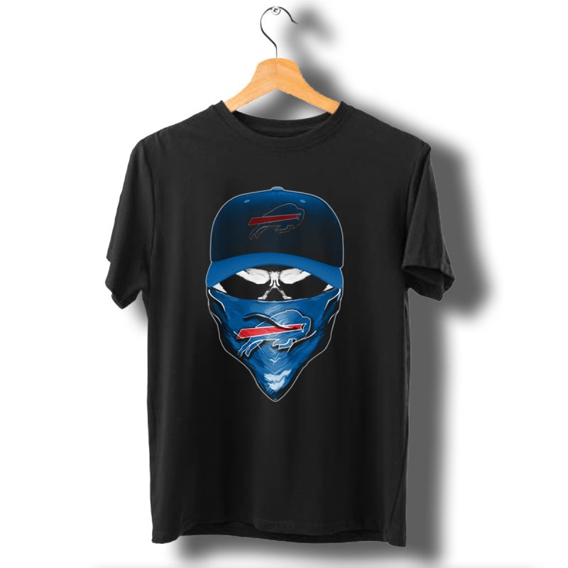 Buffalo Bills Skull With Cap And Bandana T Shirt 1 T Shirt 1