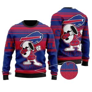 Buffalo Bills Snoopy Dabbing Ugly Sweater