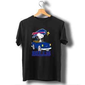 Buffalo Bills Snoopy Driving Woodstock Nfl Peanuts T-Shirt