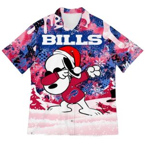 Buffalo Bills Snoopy Holiday Dabbing Hawaiian Shirt