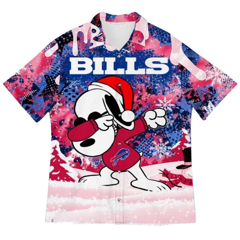 Buffalo Bills Snoopy Holiday Dabbing Hawaiian Shirt 1