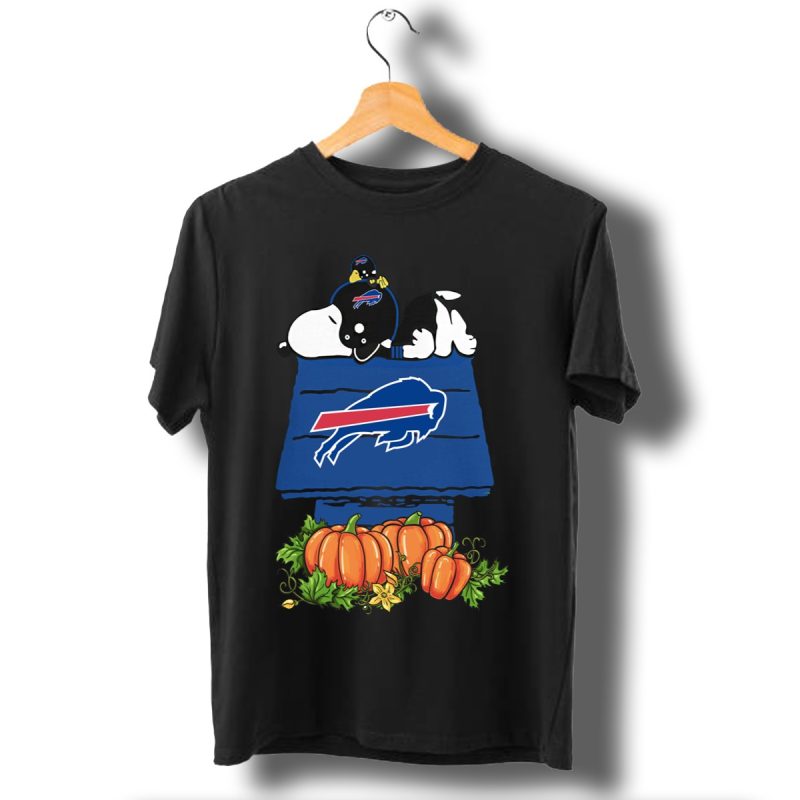 Buffalo Bills Snoopy Pumpkin House T Shirt T Shirt 1