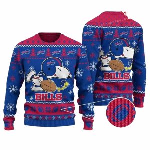 Buffalo Bills Snoopy Snowfall Ugly Sweater