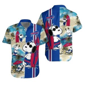 Buffalo Bills Snoopy Surfing Summer Beach Hawaiian Shirt