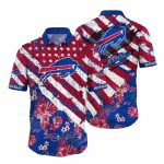 Buffalo Bills Stars And Stripes Tropical Hawaiian Shirt
