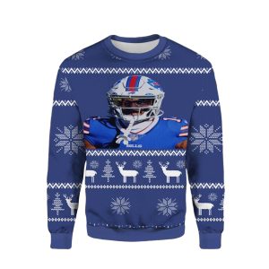 Buffalo Bills Stefon Diggs Ugly Sweater