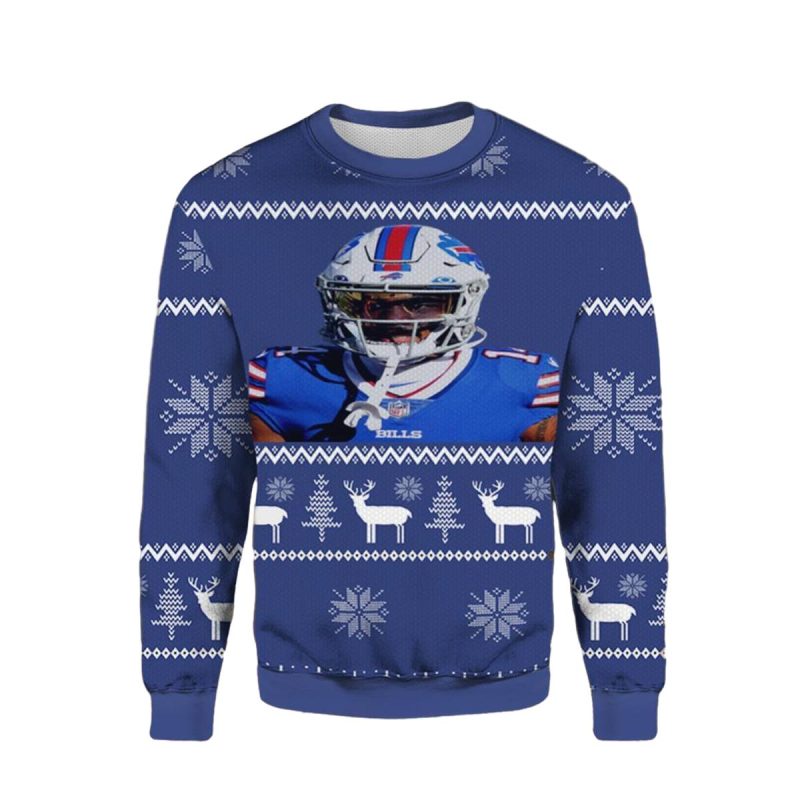 Buffalo Bills Stefon Diggs Ugly Sweater 1