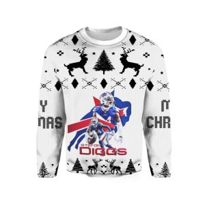 Buffalo Bills Stefon Diggs White Ugly Sweater
