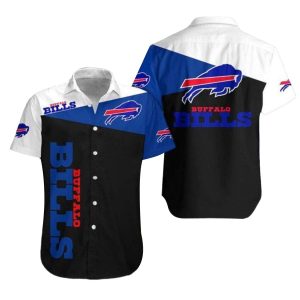 Buffalo Bills Striped Red White And Blue Hawaiian Shirt