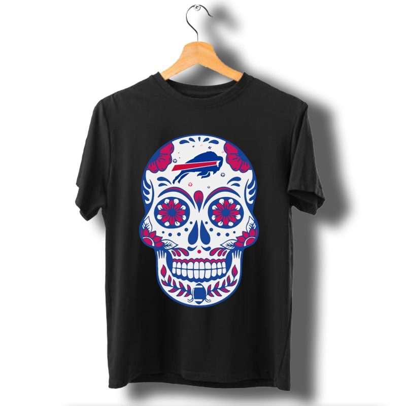 Buffalo Bills Sugar Skull T Shirt T Shirt 1