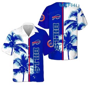 Buffalo Bills Summer Breeze With Palm Trees Hawaiian Shirt