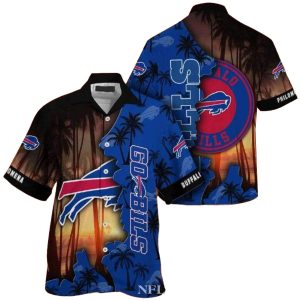 Buffalo Bills Sunset Goals Hawaiian Shirt