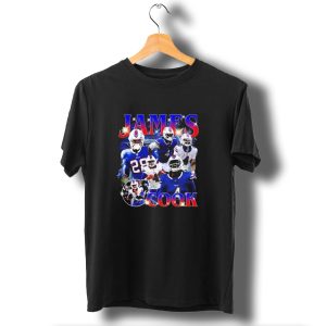 Buffalo Bills Super Bowl Champions 2025 James Cook Nfl Star T-Shirt