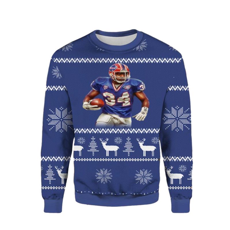 Buffalo Bills Thurman Thomas Ugly Sweater 1