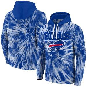 Buffalo Bills Tie Dye Blue Pattern AOP Hoodie