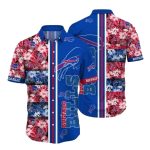 Buffalo Bills Tropical Floral And Line Hawaiian Shirt
