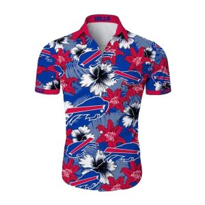 Buffalo Bills Tropical Flower Pattern Hawaiian Shirt