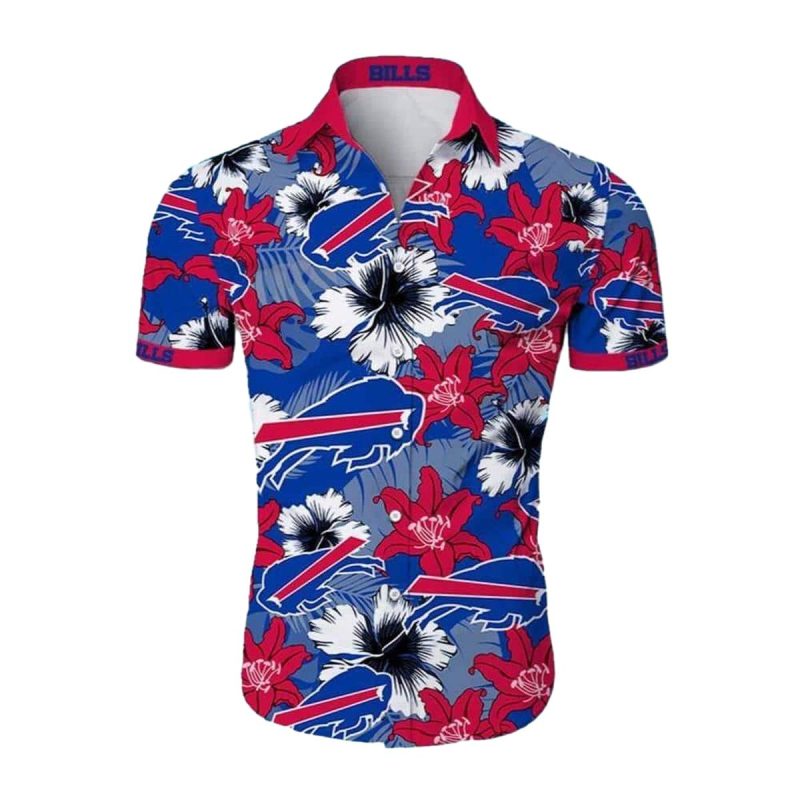 Buffalo Bills Tropical Flower Pattern Hawaiian Shirt 1