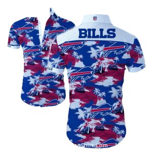 Buffalo Bills Tropical Palm Beach Hawaiian Shirt
