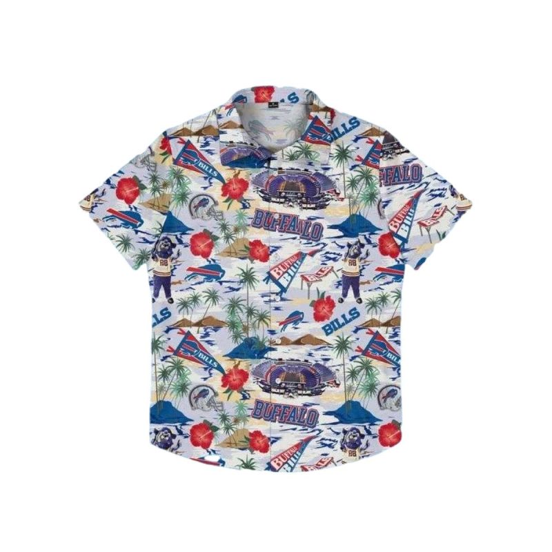 Buffalo Bills Tropical Stadium And Hibiscus Hawaiian Shirt 1