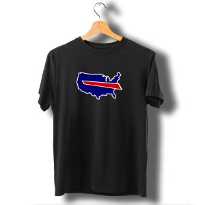 Buffalo Bills Usa Map T-Shirt