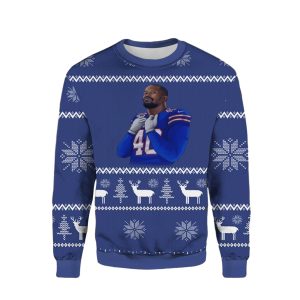 Buffalo Bills Von Miller 40 Ugly Sweater