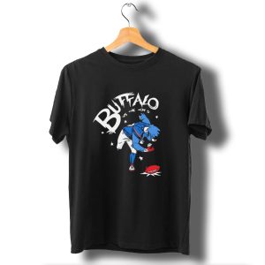 Buffalo Bills Vs The World Football Clash With Determined Player T-Shirt