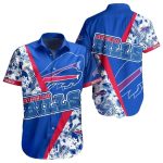 Buffalo Bills White And Blue Floral Tropical Style Hawaiian Shirt