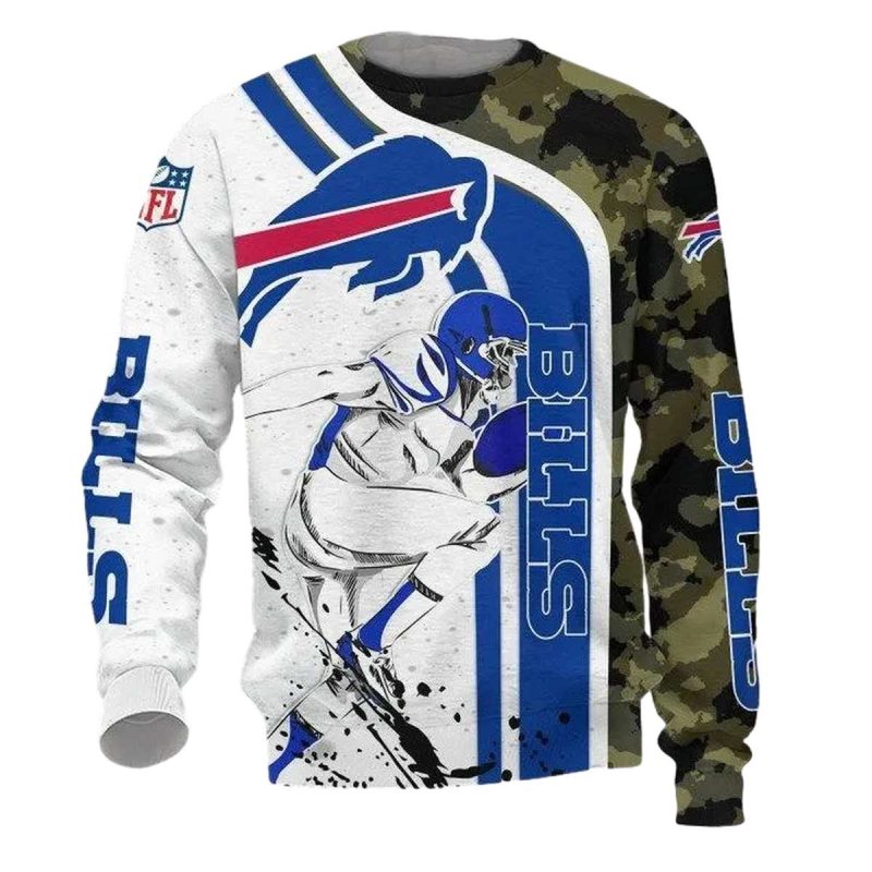 Buffalo Bills White Camo Aop Sweatshirt 1